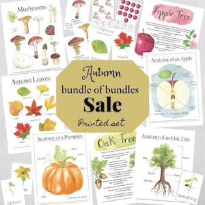 HARD COPY Mega Sale Bundle of Bundles - Fall | Charlotte Mason, Homeschool, Printable, Fall, Nature School