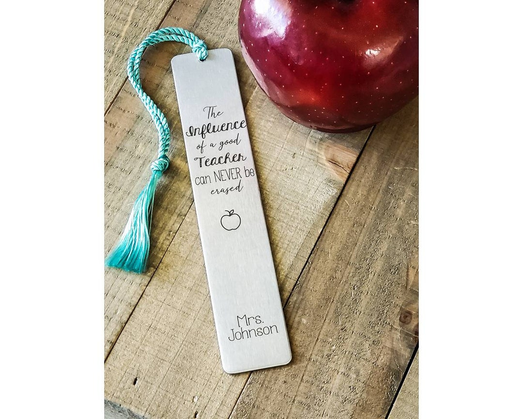 Teacher Bookmark - Teacher Appreciation Gift - Personalized Teacher ...