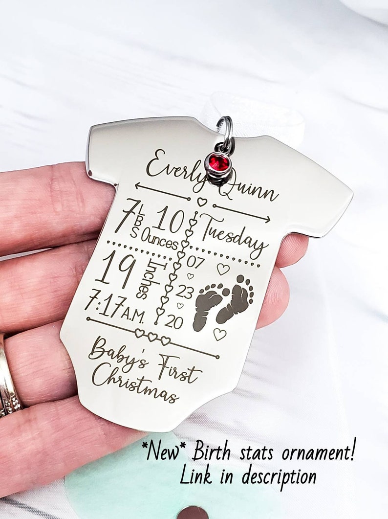 Baby/'s first Christmas ornament\u2022Baby/'s first Christmas keepsake\u2022Personalized baby ornament\u2022Baby girl\u2022Baby boy\u2022Baby name ornament
