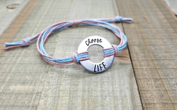 Pro life Bracelet choose Life pro Life Movement washer Bracelet