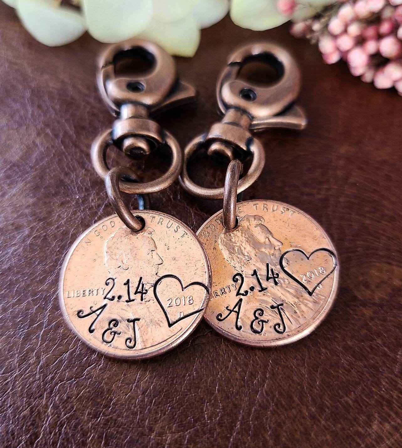 Penny shop holder keychain