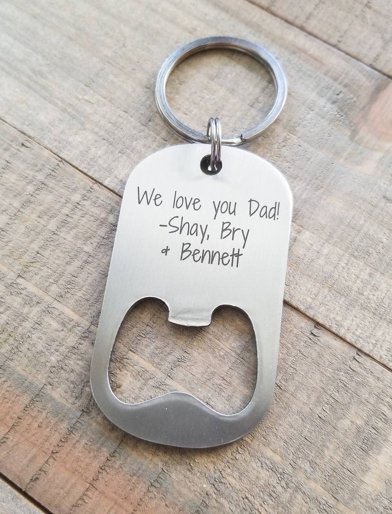 Dad Keychainbirthday Gift for Dadpersonalized Dad Etsy