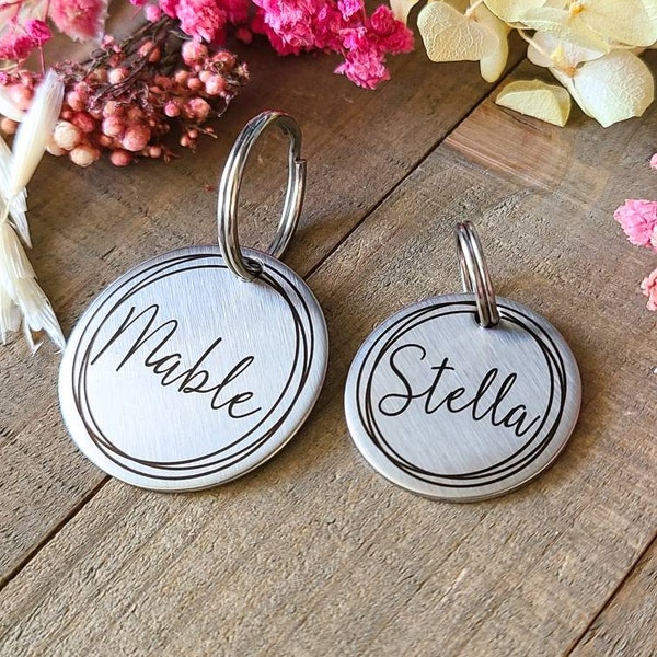Double sided pet tag-Dog tag-Cat tag-Engraved pet tag-cute pet tag-dog Christmas gift-pet tag personalized-custom pet tag-gifts for pets dog