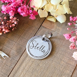 Gepersonaliseerd kattenpenning-kattag-hondenpenning-halsband tag kat-halsband hond - gechipt huisdier tag-cirkel huisdier tag-huisdier-ID-tag-kleine kattenpenning