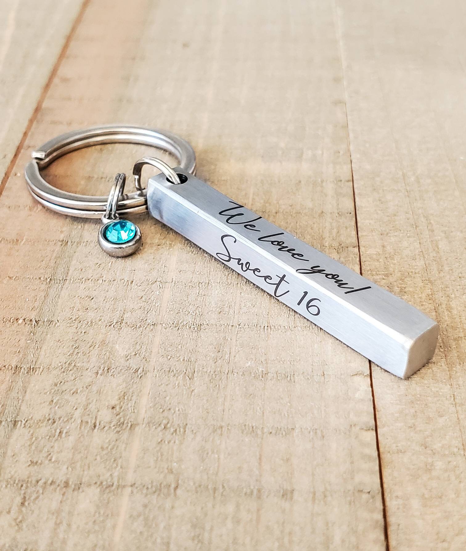 Sweet 16 Keychainpersonalized Name Keychainsweet 16 Etsy Canada