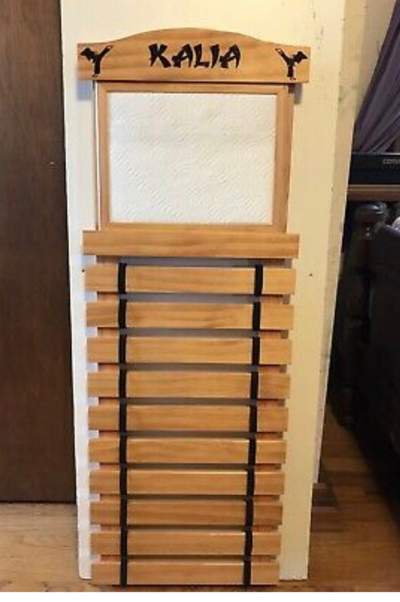 10 Slat Karate Belt Display Rack Etsy