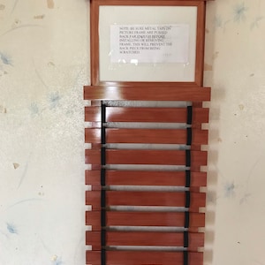 10 Slat Martial Arts Belt Rack with Document Holder