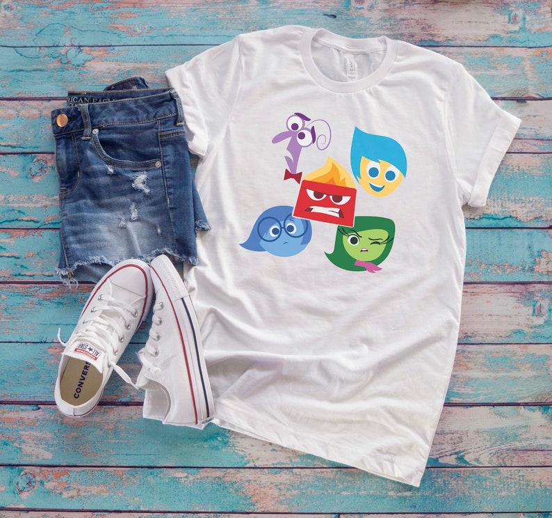 Inside Out Feelings T-shirt Joy Sadness Anger Fear Disgust - Etsy