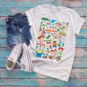 Toy Story Collage Print T-shirt Disney Parks Toy Story Land - Etsy