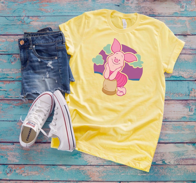 Winnie the Pooh Piglet T-shirt Pooh Bear Friends Fan Shirts - Etsy
