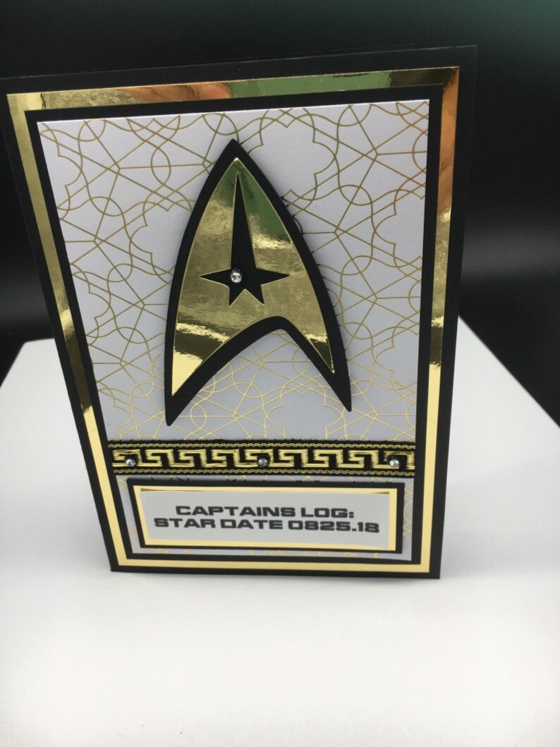 Star Trek Birthday CardCaptain Kirk Spock Greeting Card | Etsy