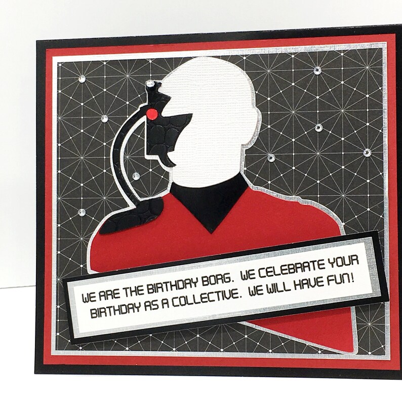 Star Trek Captain Picard Borg Birthday Card 5.5x6 | Etsy