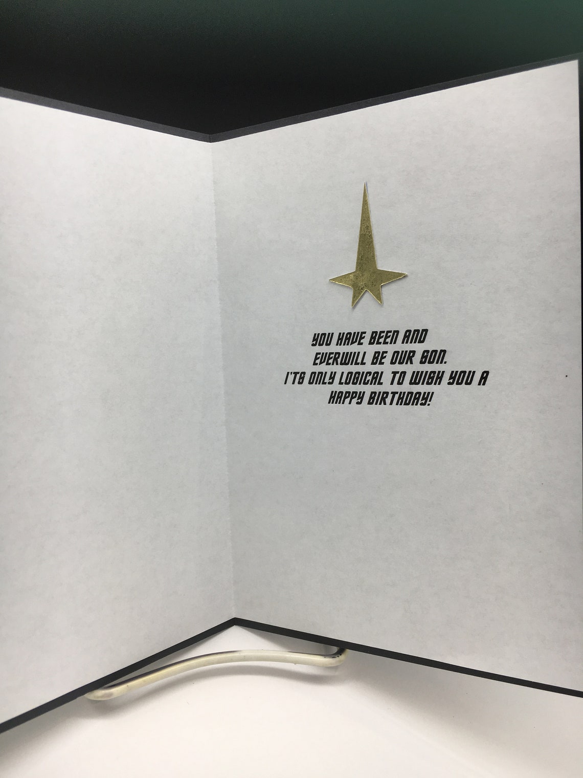 Star Trek Birthday CardCaptain Kirk Spock Greeting Card | Etsy