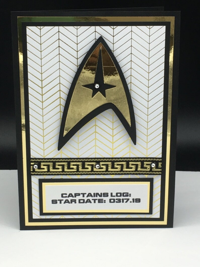 Star Trek Birthday CardCaptain Kirk Spock Greeting Card | Etsy
