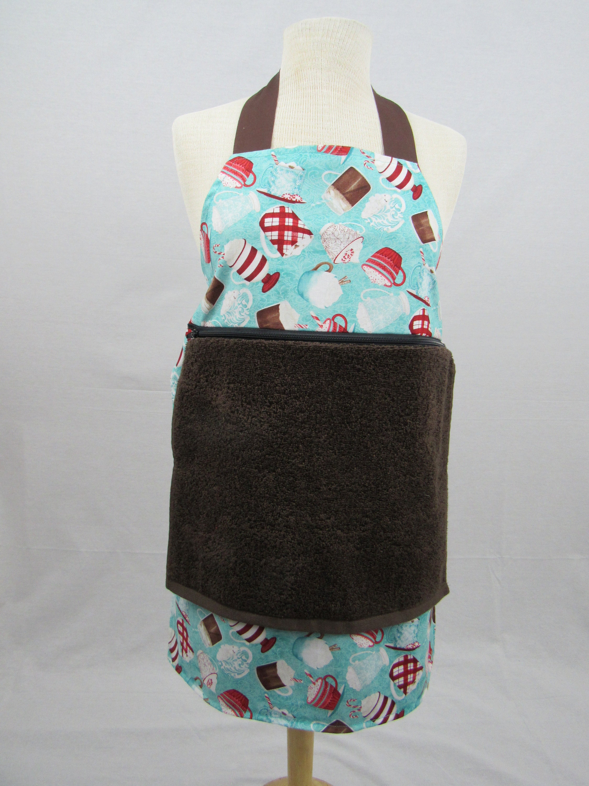 Coffee Apron With Removable Towel Etsy UK