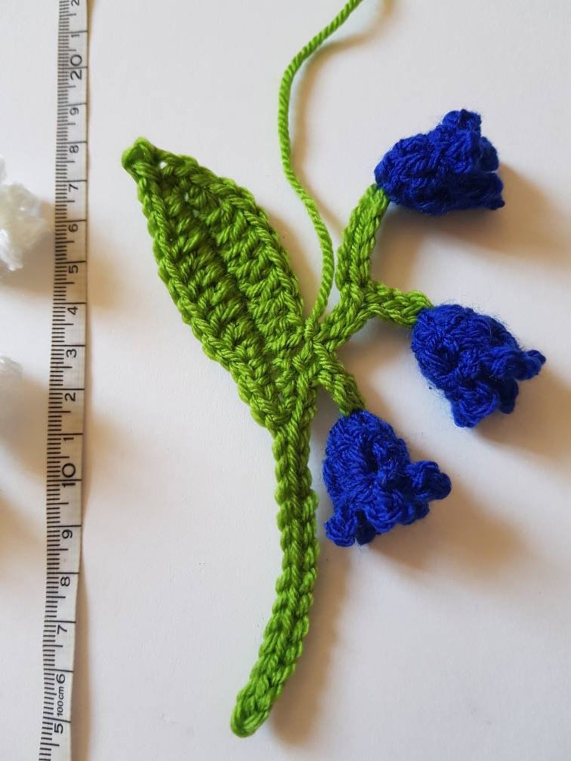 1 Handmade Crochet Bluebell or Lily of the Valley/bellflower Etsy