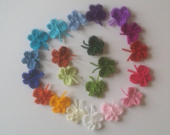 10 apliques de mariposa de crochet hechos a mano