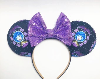 Madam Leota inspired haunted mansion mouse ears inspired Halloween headband Mickey Minnie Mouse spooky holiday