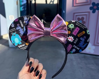 Bandeau oreilles inspiré de Monsters Inc. Souris, caractère sully boo
