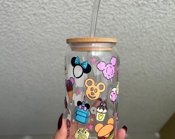 Mouse park Cup ACRYLIC snack Main StreeT iced coffee cup inspired trendy aesthetic