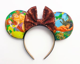 Tarzan and Jane Disney Jungle handmade Minnie Ears