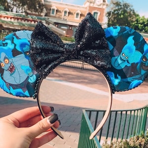 Hades hercules villain mouse inspired ears minnie Mickey headband Halloween holiday