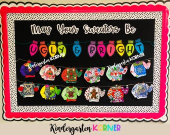 Ugly Sweater Bulletin Board | Ugly Sweater Competition / Contest | Writing & Craft | Kindergarten - 5th Grade