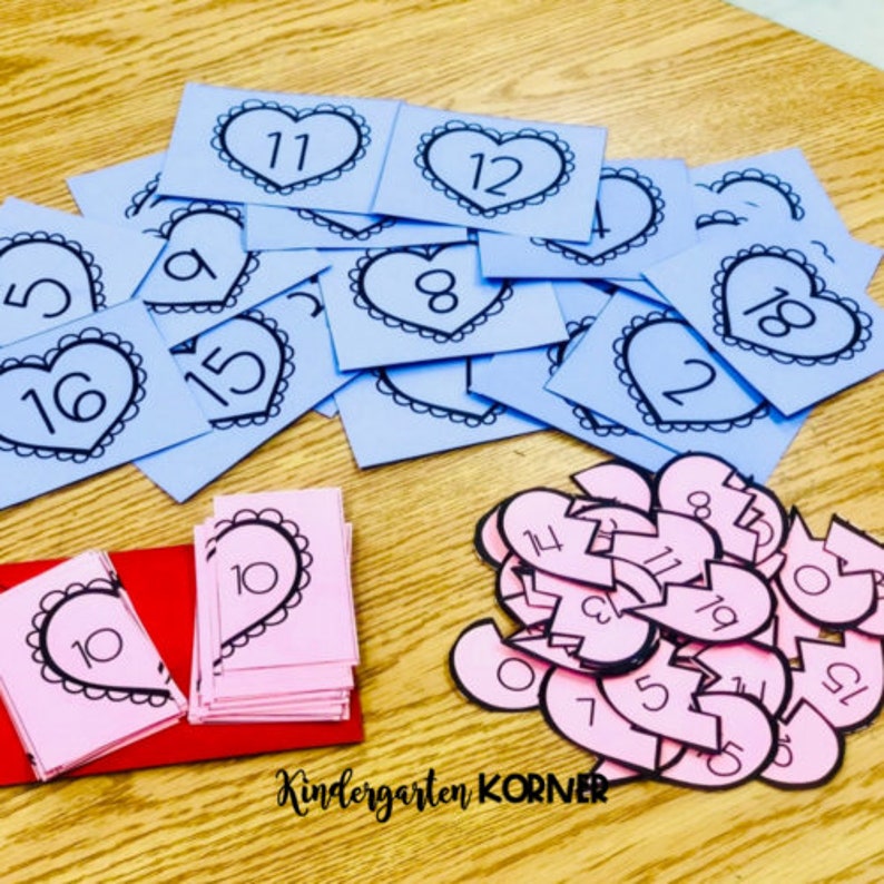 Valentine's Day Bulletin Board and Valentine's Day Math Center Number