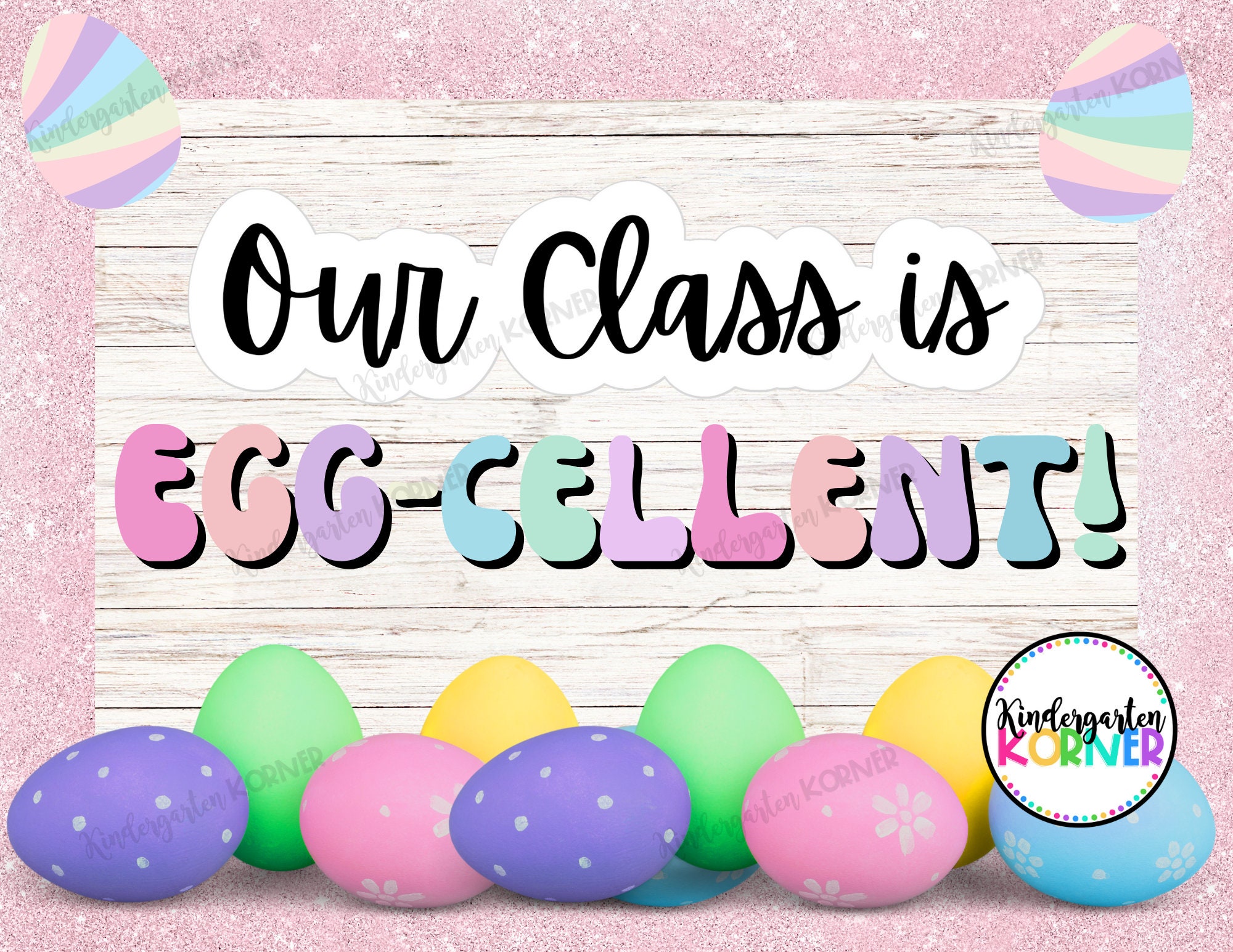 April Family Homework Egg-cellent Spring Bulletin Board Kindergarten ...