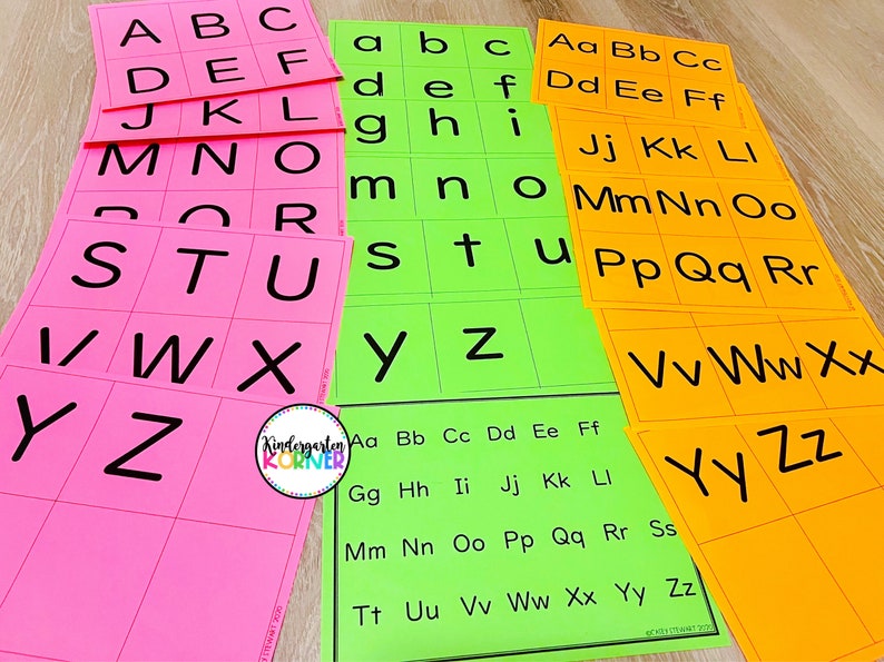 Letter Flash Cards Uppercase and Lowercase Alphabet Letters Flashcards