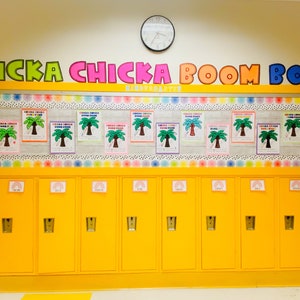 Chicka Chicka Boom Boom Bulletin Board | Writing, Craft, Bulletin Board Letters, and Class Book | Pre-K, Kindergarten EDITABLE