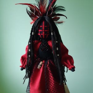 Black Motanka, Pagan Altar Doll, Forest Witch, Spirit Doll, Shaman Witch, Gothic Gift, Black Friday, Magic doll