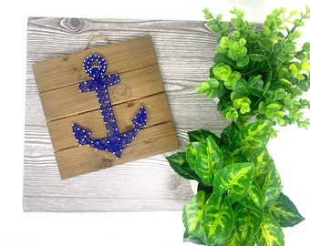 Anchor String Art - Large, Unfinished | nautical inspired wedding sign, nautical home decor