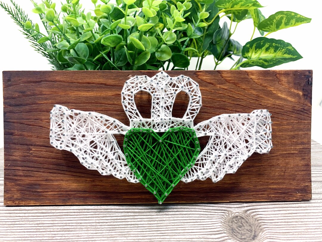 Claddagh String Art Irish Home Decor, St. Patrick's Day Wall Art