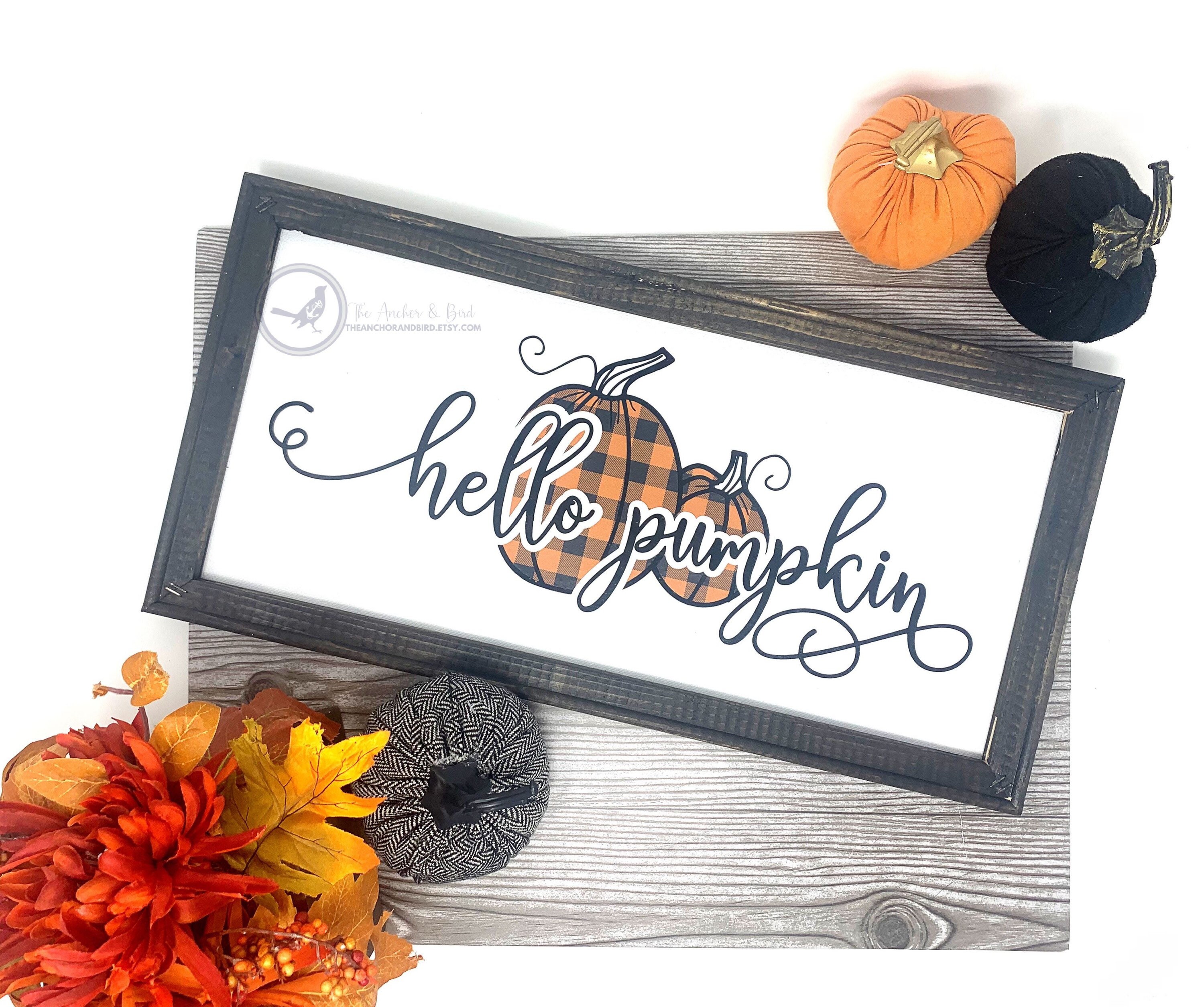 Bonjour Pumpkin Canvas