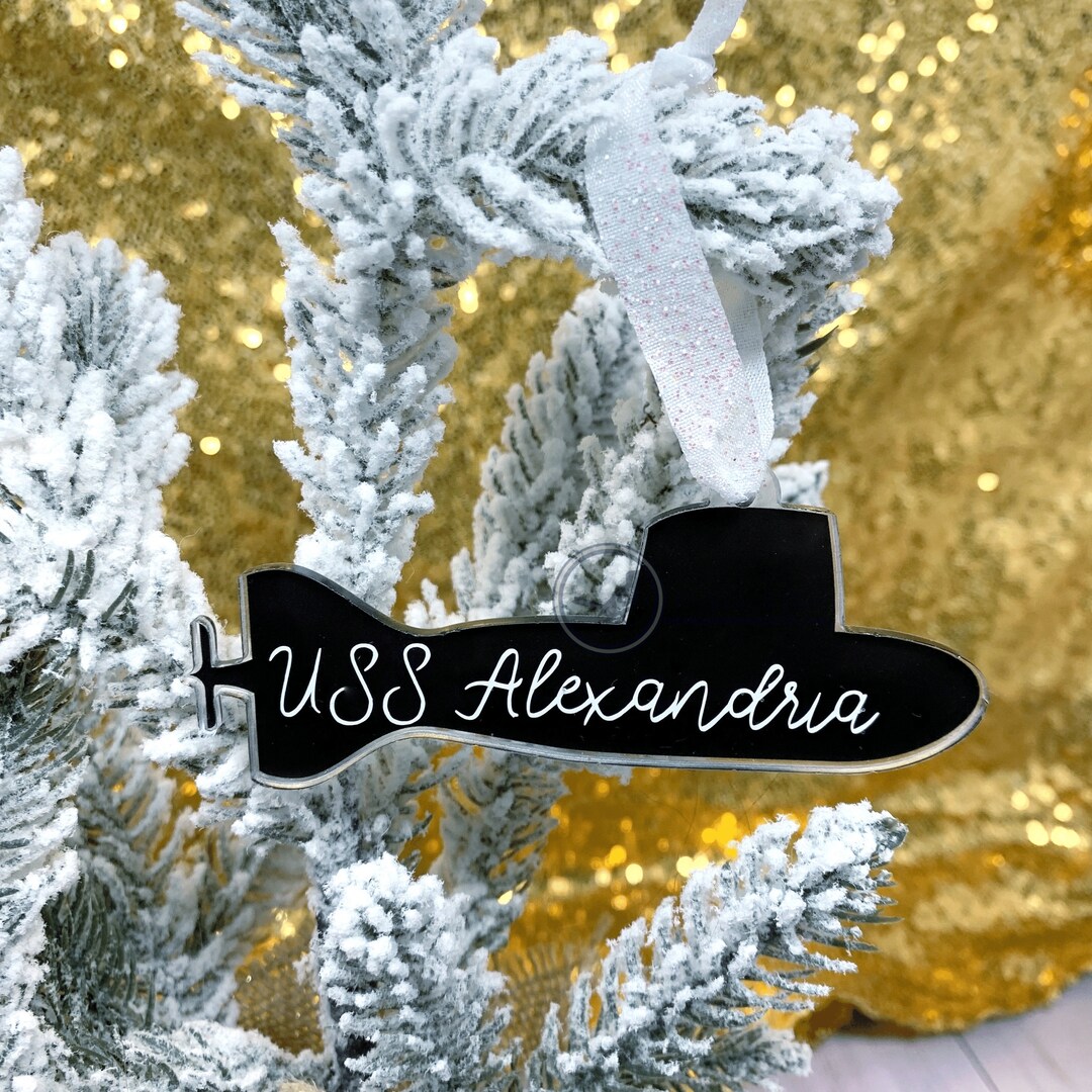 Personalized Submarine Ornament Acrylic Sub Ornament Etsy