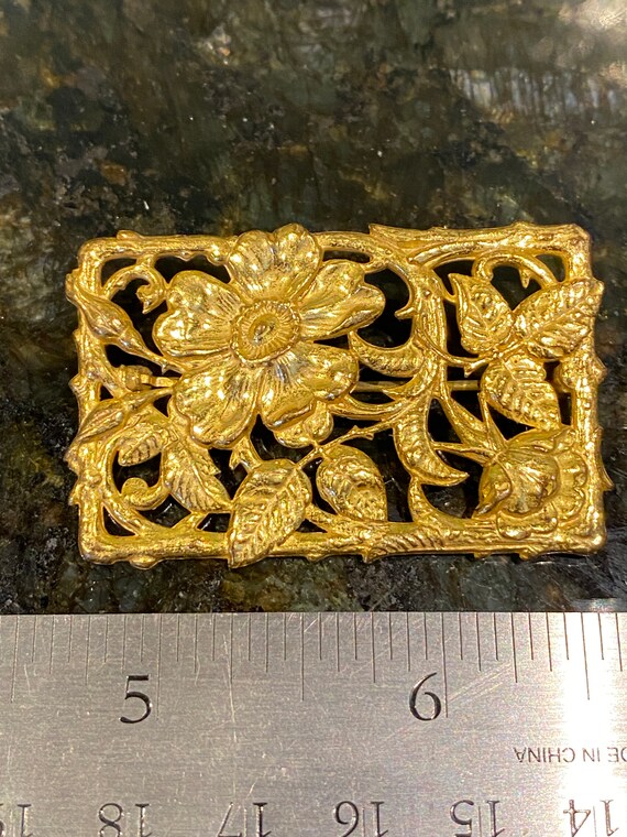 Miriam Haskell Clematis Brooch