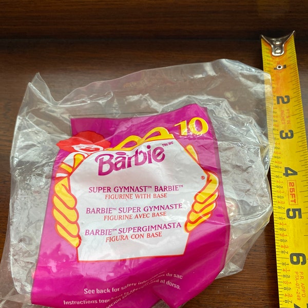 McDonald's Super Gymnast Barbie Happy Meal Toy