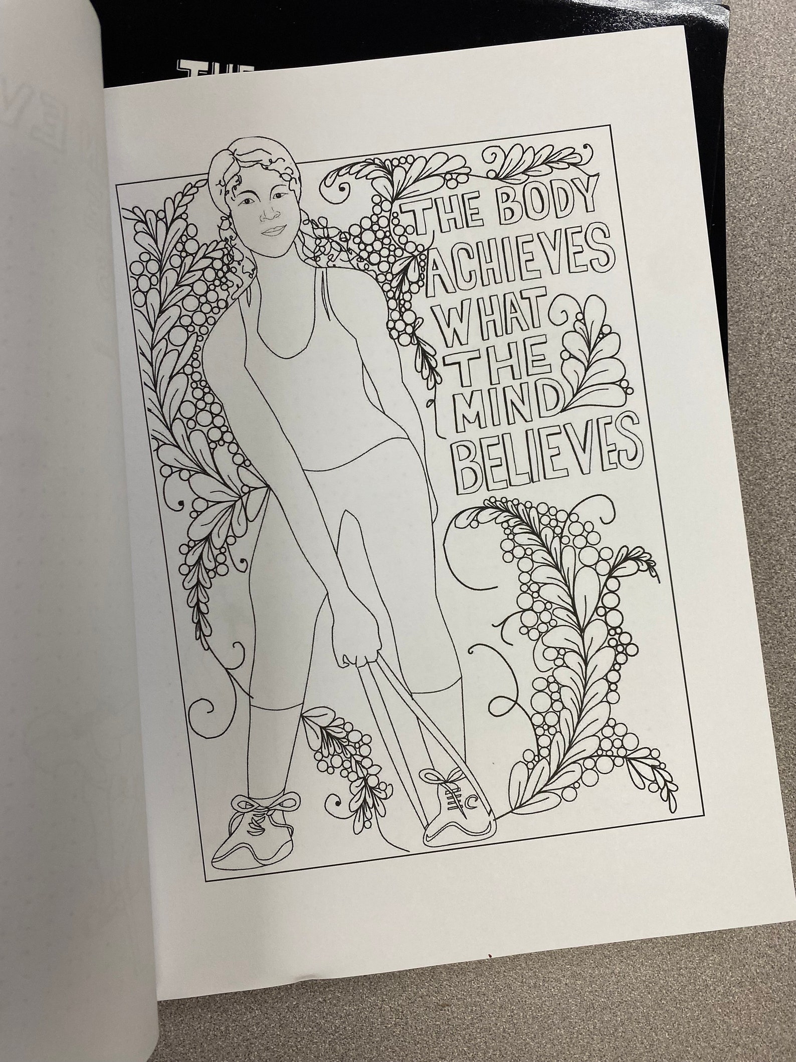 Obsessed Color Pages Adult Coloring Page, Printable, Instant Download, Fitness Art ...