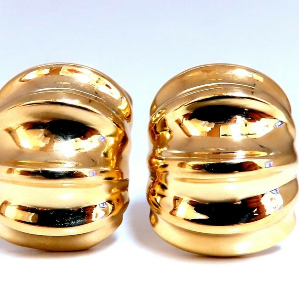 Andrew Clunn 18kt Gold Clip earrings Watermelon Classic