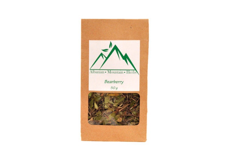 Organic Bearberry Tea Dried Leaves, Arctostaphylos, Uva ursi, Natural, Albanian Organic Superior Quality Fresh Relaxing tea image 2