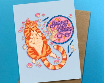 Chunky Cat Birthday Card