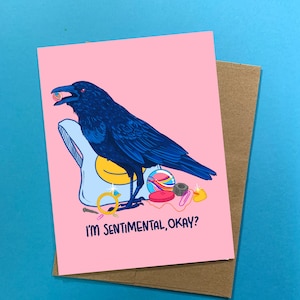 Ich bin Sentimental Crow Karte