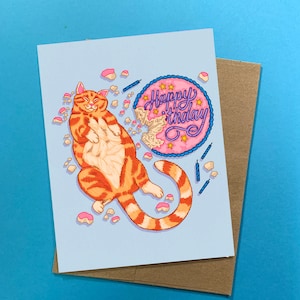 Carte d’anniversaire Chunky Cat