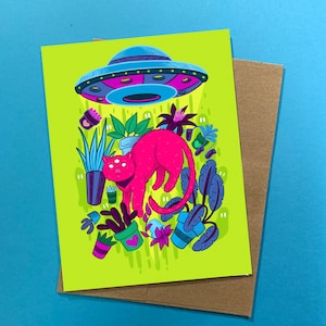 Carte de chat OVNI