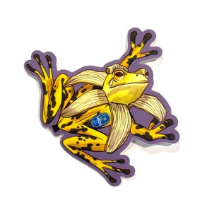 Bananen-Frosch-Aufkleber