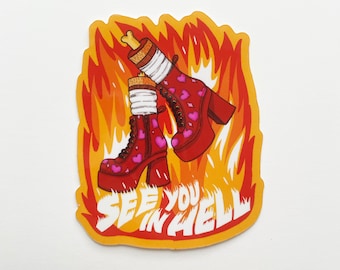 See You In Hell Sticker