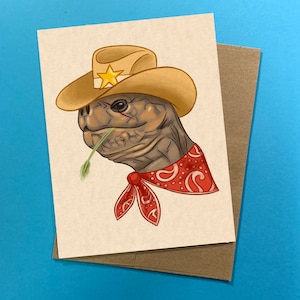 Cowboy Schildkröte Karte