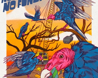 No Mourners No Funerals Vulture Print