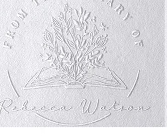 BEST SELLER - Personalized Book Embosser or Custom Name Stamp 1 5/8” Round